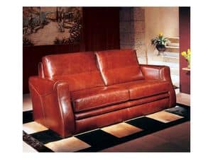 Durango, Sofa mit Lederbezug, Polsterung aus Polyurethanschaum