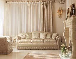 Glicine Ring, Polsterhalbrunden Sofa, für klassischen Stil Wohnzimmer