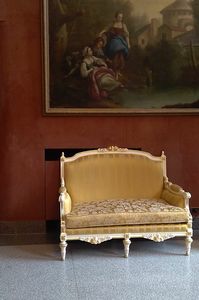 Impero Stoff, Sofa in Italien handgefertigt, von italienischen Meistern