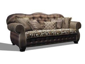 Joy, Klassisches Sofa mit Tufting-Rckenlehne