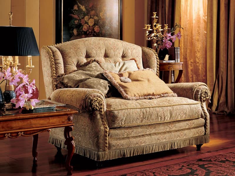 Katerina Sofa, Zweisitzer-Sofa, Luxus im klassischen Stil
