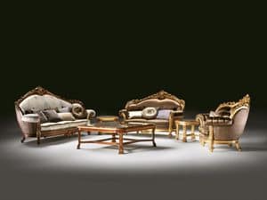 Luxury, Klassisches Wohnzimmer Mbel, Intarsien Sofa