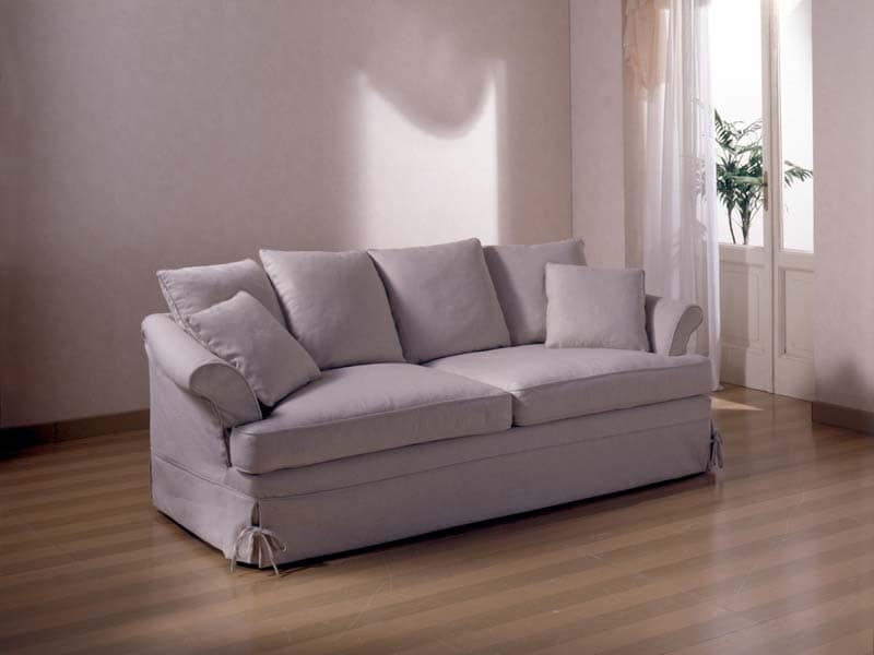 Marlene Sofa, Sofa für Wohnzimmer, mit abnehmbarem Stoffbezug