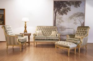 Ninfea Sofa, Klassisches Sofa im Louis XVI-Stil