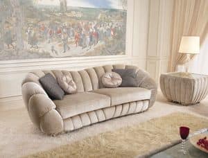 Pearl, Luxus-Sofa mit geschnitzten Fen