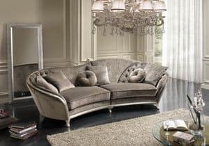 Petra, Sofa fr Wohnzimmer im klassischen Stil