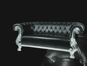 Queen Leder, Geschnitztes Sofa, klassisch modernen Stil