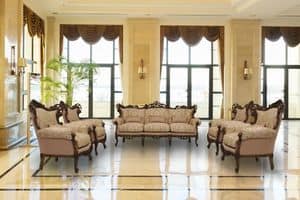 Stradivari walnuss, 3 -Sitzer-Sofa ideal für Luxus-Villen