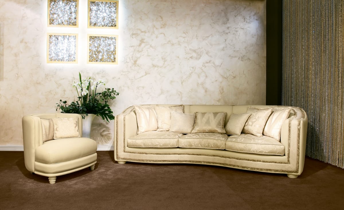Venere, Corner klassischen Sofa in Original zeitgenössischen Stil