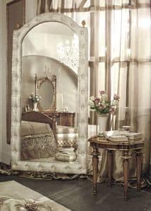 6407, Klassischer Luxus Spiegel mit tufted Polsterrahmen