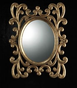 Art. 20900, Ovaler Spiegel mit geschnitzten Rahmen