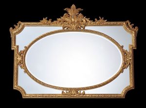 Art. 9098, Klassischer Spiegel, brnierte Goldfarbe