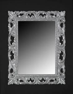 Memo, Klassischen Stil Spiegel mit Rahmen aus lackiertem Holz
