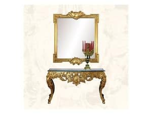 Wall Mirror art. 162, Spiegel Luxus mit Blattgold Finish