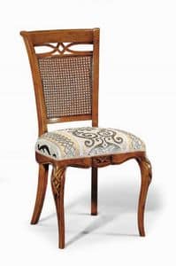 Art. 507s, Stuhl mit Schnitzereien und Dekorationen, mit Stuhllehne