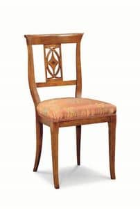 Art. 542s, Stuhl mit geschnitzter Rückenlehne, für Restaurants und Pizzerien