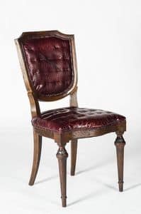 Art. 600/B, Luxus-Sessel in Kalbsleder, klassischer Stil