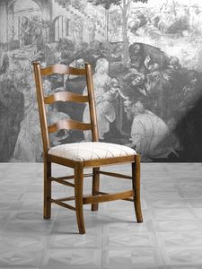 Art. 85/C Stuhl, Klassischer Stuhl, mit horizontaler Lamellenlehne