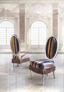 SB/3215/S, Klassischer Luxus Stuhl mit gepolstertem Sitz und Rcken