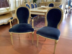 Stuhl 1445 Louis XVI Stil, Klassischer Esszimmerstuhl