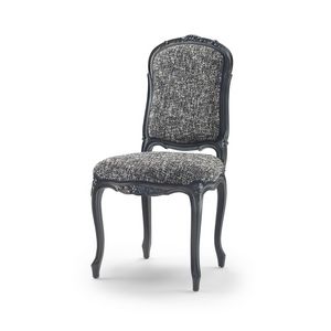 Stuhl 9334 Fiorino-Stil, Stuhl mit sehr feinen floralen Schnitzereien