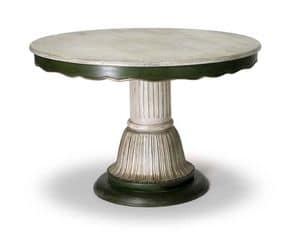 Art.140 dining table, Klassischen Stil Tisch mit Mittels�ule