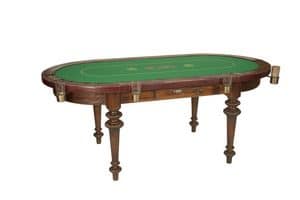 Art. 596, Oval Tisch fr Poker, Veredelungen aus Kalbsleder
