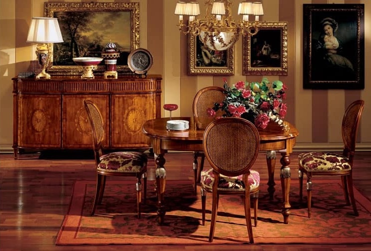 Hepplewhite table 742, Luxury klassischen Tisch aus Holz für Esszimmer