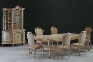 Venere Wohnzimmer, Geschnitzten rechteckigen Tisch fr Barock -Umgebungen