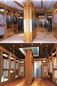 Boiserie dressing room, Holzvertfelung fr begehbaren Kleiderschrank