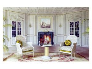 Boiserie Versailles living room, Boiserie mit Holzplatten fr Zimmer im klassischen Stil Wohn