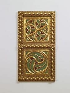 Dekorplatte / DECKEN ART. AC 0009, Goldene dekorativen Platte, im klassischen Stil