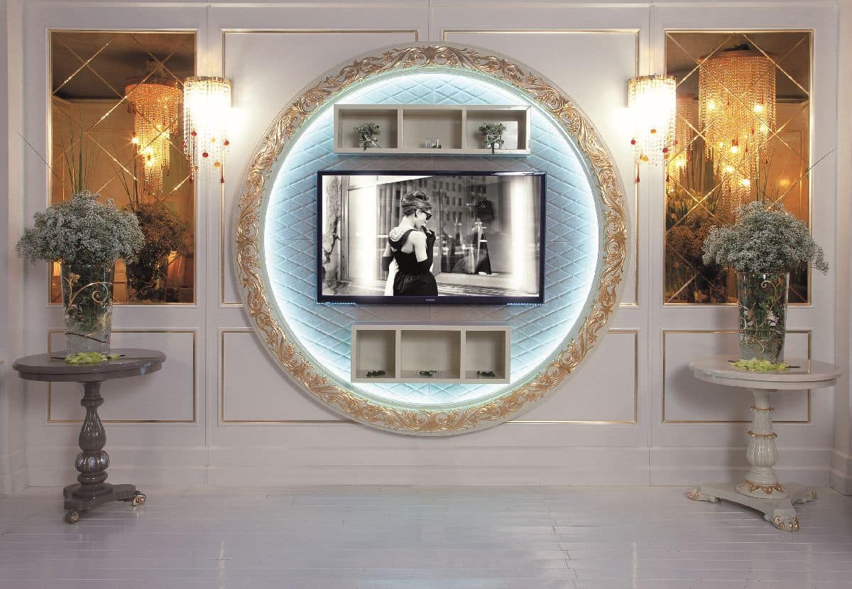 Art. 110, TV-Ständer, Wandmontage, Luxus im klassischen Stil