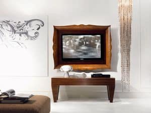 CN01 Pois, TV-Rahmen, aus Holz, klassischen Luxus, fr Wohnzimmer