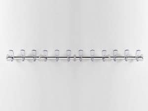 Swing T wall-mounted coat rail, Modular Kleiderhaken aus Stahl und Polycarbonat
