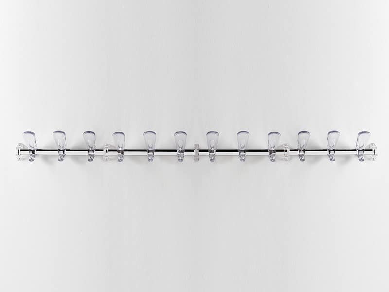 Swing T wall-mounted coat rail, Modular Kleiderhaken aus Stahl und Polycarbonat