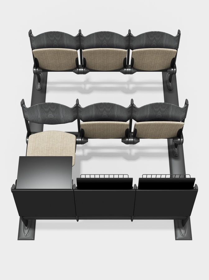 OMNIA, Sitzsystem für Schulungsräume mit Schreibfläche