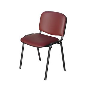 Iso, Gepolsterter Metallstuhl für Warte- und Konferenzräume