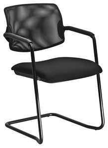 Universal net cantilever, Stapelbarer Stuhl, freitragende Unterlage, mit Mesh-Rckenlehne