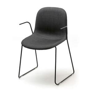Máni AR-SL, Stapelbarer Stuhl für Konferenzen, in Stahlstange