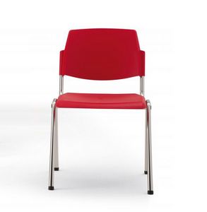 Wampa, Feuerfeste Stuhl aus Kunststoff und Metall für Konferenzräume