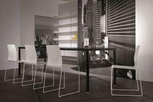 Ernesto Ice Living, Metall-Tisch, kundengerecht, für moderne Speiseräume