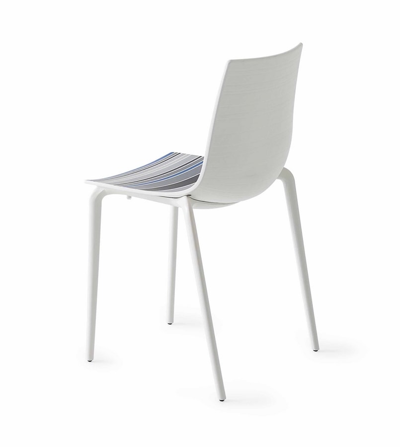 Colorfive TP, Polymer Stuhl, Metall Beine, verschiedene Oberflächen