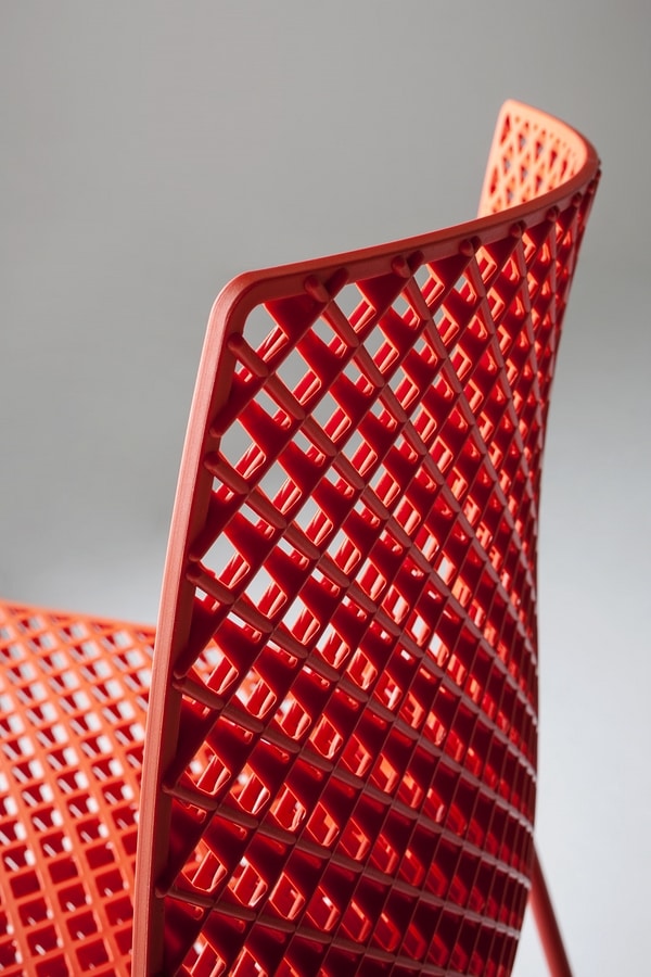 Fuller NA, Raffinierter Stuhl aus Kunststoff und Metall