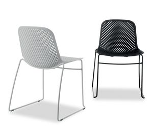 I.S.I. Chair, Stapelbarer Stuhl mit Kunststoffschale