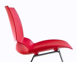 Kaleidos 3, Stuhl aus Metall und recycelbare Polymer, für Office