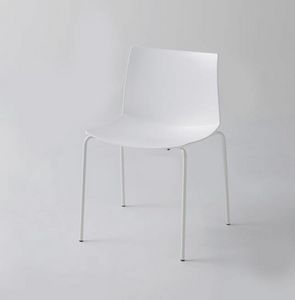 Kanvas 2 NA, Weiß lackierter Stuhl