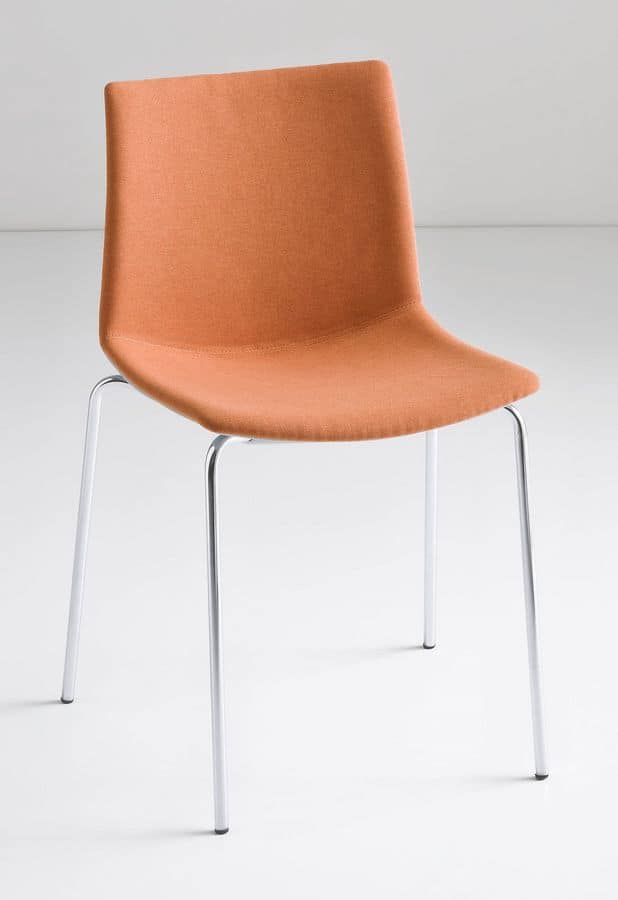Kanvas NA, Designer Stuhl mit Beinen aus Metall, für den Objektbereich