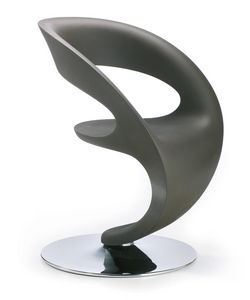 PinUp, Design Stuhl mit rundem Stahlgestell