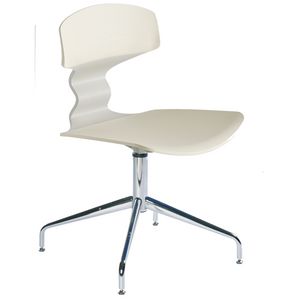 Tolo L, Stuhl aus verchromtem Metall und Technopolymer